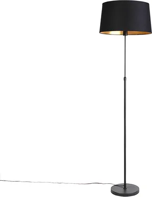 Immagine prodotto di Lampada da terra nera con paralume nero, regolabile, 45 cm, Parte