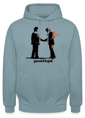 Produktbild von Spreadshirt Pink Floyd Album Cover Und Logo Uni Hoodie, XL, Nebelblau