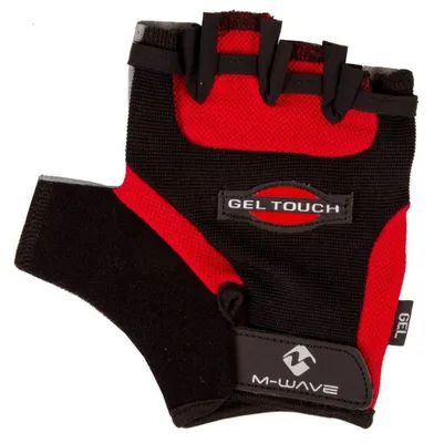 Produktbild von Fahrradhandschuhe, M-WAVE, Größe M, Rot/Schwarz