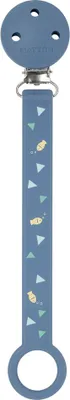 Immagine prodotto di NATTOU Clip per ciuccio in silicone con stampa blu scuro