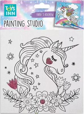 Image de STNUX Toile Licorne Fleurs STN7922 97922