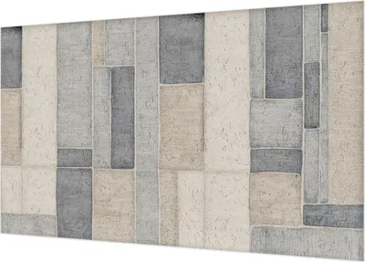 Produktbild von Selbstklebende Fototapete - Wandbilder für Wohnzimmer - 416x254 - Dekorative Wandfolie - Modernes Design für Wanddekoration - Tapeten für Innenräume - Geometrisches Mosaik