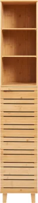 Produktbild von Hochschrank 'Epind' mit einer Schranktür 180 x 33 x 30 cm Bambus