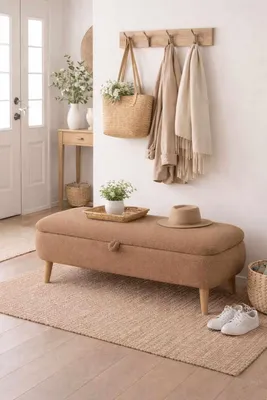 Productafbeelding van Skye Decor, hoogwaardige zitbank (ouderscode) van melamine, 90 cm, bruin, draagvermogen 90 kg