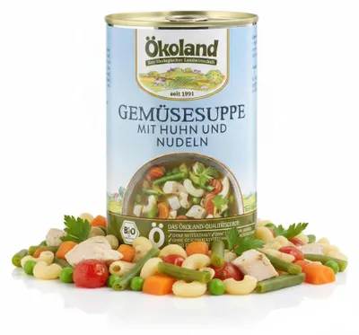 Immagine prodotto di Zuppa di verdure con pollo 400g