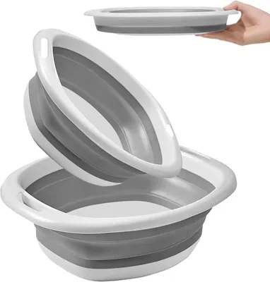 Imagen del producto de Lavabos plegables, 2 unidades, versátiles, para uso en la cocina y en campamentos