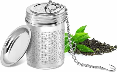 Obrázek produktu pro Čajový infuzér Čajové sítko na sypaný čaj Nerezový voštinový design Čajový filtr