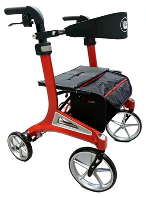 Imagen del producto de Gehwagen: estructura compacta y plegable, mangos ajustables, color rojo