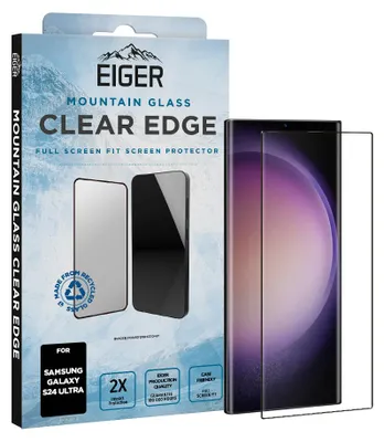 Produktbild von EIGER EGSP00938, Samsung, Galaxy S24 Ultra, Tropfsicher, Staubresistent, Schlagfest, Kratzresistent, Schwarz, Transparent, 1 Stück(e)