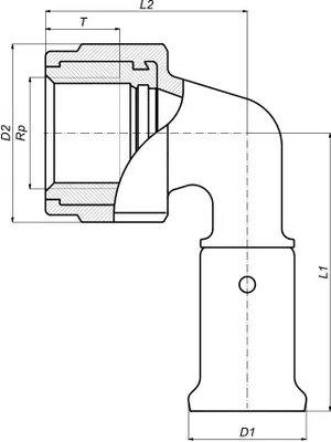Produktbild von Henco Winkel 90 IG 16x3/8"