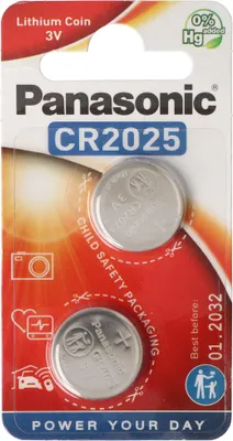 Produktbild von 1x2 Panasonic CR 2025 Lithium Power