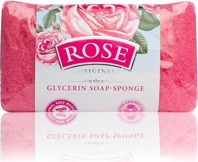 Image de Bulgarian Rose Original Savon éponge 70g