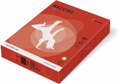 Imagen del producto de MAESTRO COLOR 9417-CO44B80B Kopierpapier MAESTRO® Color Pastell, A3, 80g/m², 500 Blatt, korallenrot