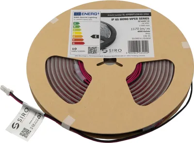 Produktbild von Siro Led Band SL-Viper 10W/m 4000K 5m - Flexibles LED-COB Band, IP65, 24V, FreeCut, 300 LED/m, Led Streifen ohne Punkte, neutralweiß