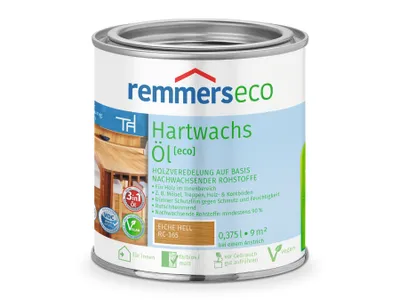 Produktbild von Remmers Hartwachs-Öl [eco] eiche hell (RC-365) 0,375 l, Leinölfirnis