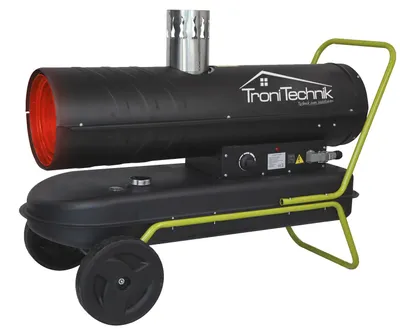 Produktbild von TroniTechnik® TT-HK-245 Heizkanone Dieselkanone Heizlüfter 30kW mit Handgriff, Rohrrahmen, Rädern und Abluftauslass