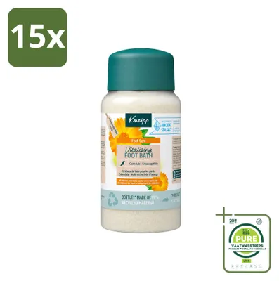 Obrázok produktu pre 15 kusov kryštálov do kúpeľa na nohy Kneipp Vitalizing – citrusová vôňa – 600 g – veľké balenie