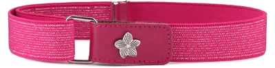 Image de Ceinture élastique pour fille Ladeheid, 1 à 6 ans, 34 à 65 cm, P15G (amarante/fleur)