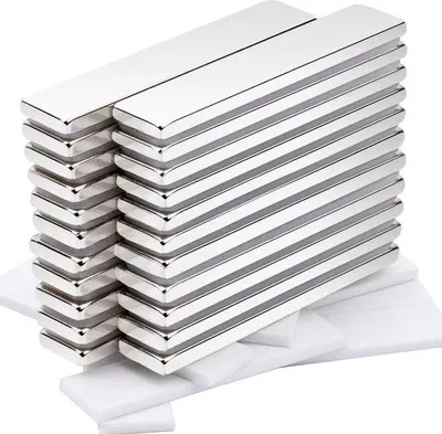 Produktbild von Starke Neodym-Magnete 50x10x3MM selbstklebend für Whiteboards