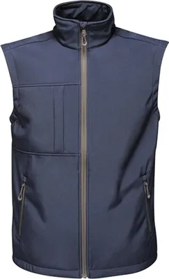 Produktbild von Regatta TRA848 | Herren Octagon II Printable Softshell Bodywarmer - Farbe: Navy/Seal Grey (Solid) - Größe: XS