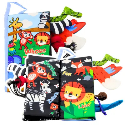 Produktbild von Weiches Lernbuch mit Rascheltieren für Babys