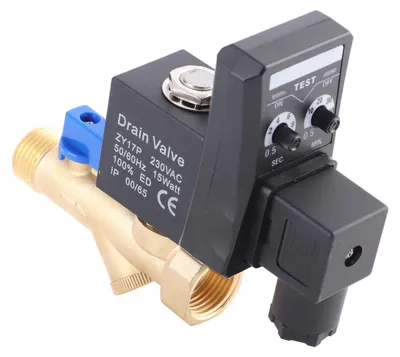 Produktbild von G1/2 DN15 Automatisches elektronisches zeitgesteuertes Ablassventil für Luftkompressor-Kondensat (AC230V)