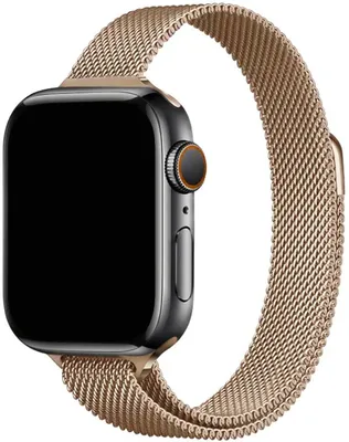 Produktbild von Stravo Slim Milanaise-Armband – Passend für Apple Watch 49/46/45/44/42 mm (Serie 11–1, SE 1–3, Ultra 1–3) – Magnetverschluss – Roségold