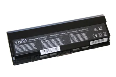Produktbild von vhbw Akku kompatibel mit Dell Inspiron 1720, 1721, 1520, 1521 Notebook (6600 mAh, 11,1 V, Li-Ion)