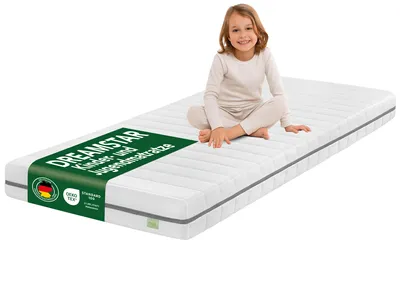 Produktbild von Kindermatratze 120x200 cm | 13 cm hoch | Jugendmatratze | Ergonomisch & Allergikergeeignet | DREAMSTAR Ergo Junior