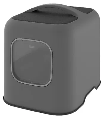 Produktbild von Rotho Katzentoilette mit Haube Biala - 51 x 39,5 x 44,3 cm - 13,5 cm Einstiegshöhe - Katzenklo mit Klappe - Katzen Toilette geruchsdicht mit Schaufel