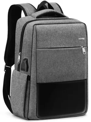 Produktbild von HOMIEE Laptop Rucksack Herren Arbeit Rucksack Travel Backpack Reiserucksack Tagesrucksack für Business Reisen Camping Wandern Uni, Oxford, 15,6 Zoll, Grau