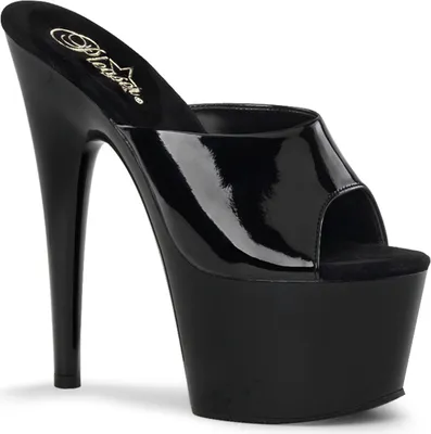 Produktbild von ADORE-701 Damen Slipper von Pleaser, Schwarz Lack , EU 42, US 12