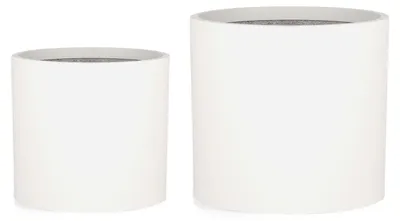 Image de Fox & Fern Pot de Fleur Interieur et Extérieur, Jardinieres Exterieur, Pot Plante Résistant UV et Gel avec Bouchon de Drainage, Fiberstone, Jardiniere, Pot de Fleur Exterieur Grande Taille, Lot de 2