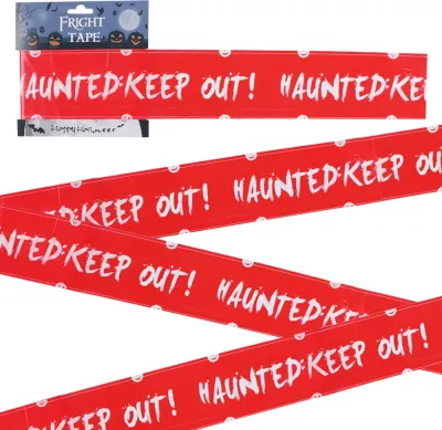 Produktbild von 600/900CM Halloween Warnband Totenkopf Geist Spuk Keep Out Print Wiederverwendbare Lange Feiertagsdekoration Schreckensstreifen Partyzubehör