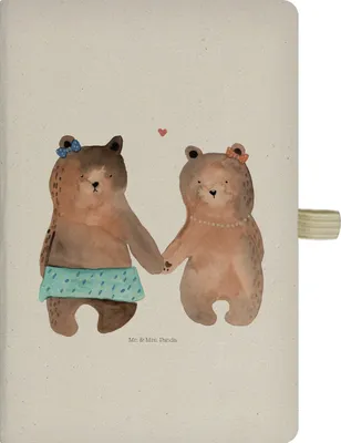 Produktbild von Mr. & Mrs. Panda notizbuch Bär Freundin - Transparent - Geschenk, Adressbuch, Teddy, Beste Freund Liebe Liebesbeweis Verliebt Kumpel Kumpeliene, Notizheft, Skizzenbuch