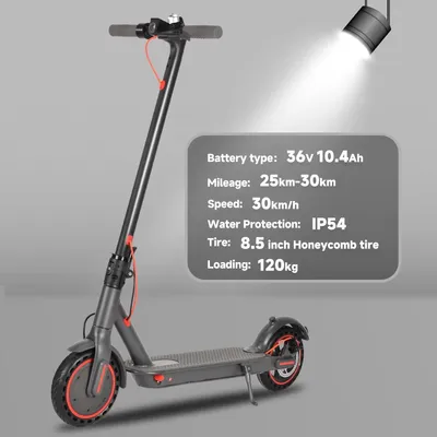 Produktbild von SUNNIGOO E-Scooter Erwachsene 350W 36V 10.4Ah App faltbar Elektroroller Schwarz