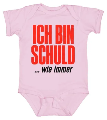 Produktbild von Ich bin schuld wie immer Lustig Sarkasmus Ironie Statement Sündenbock Baby Body, Pink, 6/12