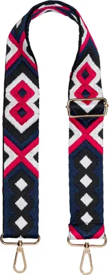 Produktbild von styleBREAKER Taschen Schulterriemen verstellbar mit buntem Ethno Muster, Wechsel Taschengurt, Karabiner, Handyband 02013024