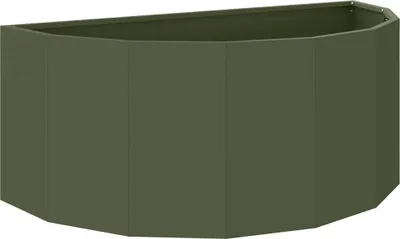 Immagine prodotto di vidaXL Fioriera verde oliva 90 x 45 x 35 cm Acciaio