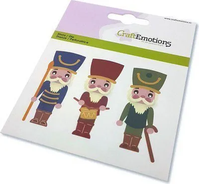 Produktbild von CraftEmotions Stanz- und Prägeschablone 14tlg - Nussknackersoldat