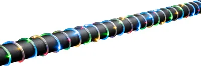 Productafbeelding van Konstsmide - LED mini-lichtslang, 10 meter, met lichtsensor en timer (6 en 9 uur), 130 kleurrijke LED's, werkt op batterijen, geschikt voor buiten (IP44), transparante kabel, vereist 4 x D 1.5V batterijen (niet inbegrepen)
