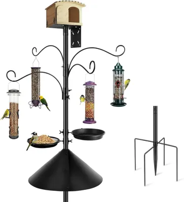 Obrázok produktu pre Krmítko pre vtáky, 232 cm výška, kov, pre záhradu