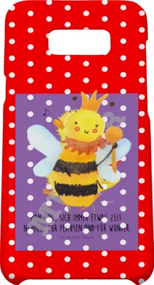 Produktbild von Mr. & Mrs. Panda Samsung Galaxy S8 plus Handyhülle  Biene König - Weiß - Geschenk, Handy, Case, Hülle, Hummel, Cover