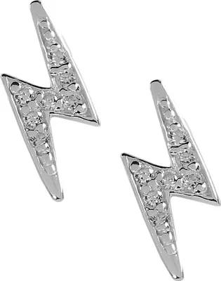 Produktbild von Silber Ohrstecker Blitze