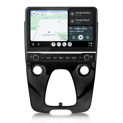Produktbild von 10.1'' Andriod 15 Autoradio Carplay Andriod Auto Für Citroen C1 Peugeot 108 Toyota Aygo II GPS Navi WIFI Bluetooth FM RDS SWC DSP DAB+ USB 2+64GB