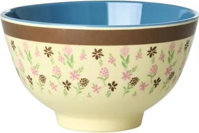 Produktbild von Rice Melamin Schüssel - Blumenmuster 300ml