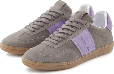 Produktbild von Elbsand Sneaker Freizeitschuh, Schnürschuh, Turnschuh, Retro Sneaker, Lederschuh grau Größe 43