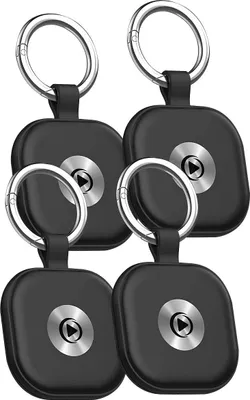 Productafbeelding van FORCE PLAY, Set 4 slimme trackers, iOS Bluetooth-sleutelhangers, zwart