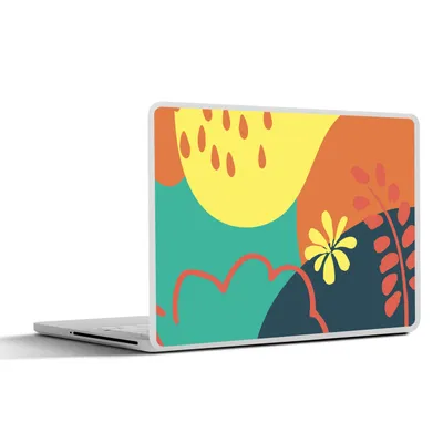 Produktbild von MuchoWow® Laptop Aufkleber Sticker Cover Sommer - Flecken - Blätter 40x30 cm - Laptop Dekoration - Selbstklebend