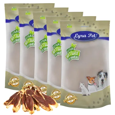 Produktbild von 5 kg Lyra Pet® Kaninchenohren gefüllt mit Ente